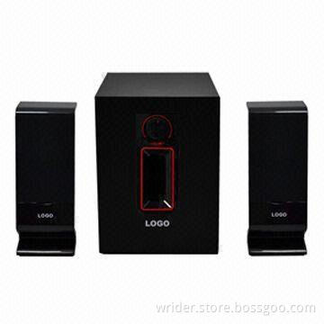 2.1-channel System Speakers with 6 Ohms Impedance, 60Hz to 20kHz Frequency Response